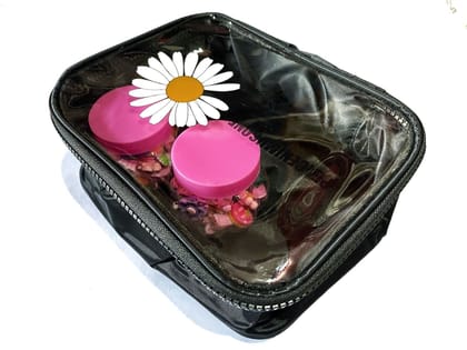 GOKULAM Makeup Travel Bag Organizer for Women and Girl Cute Cosmetic Storage Train Case Portable Large Capacity Random Color(1 pc)