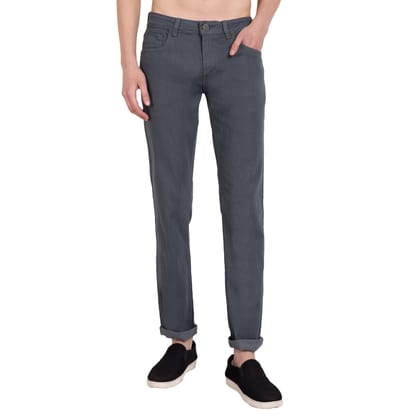 MEGHZ Men Solid Grey Ricardo Slim Jeans