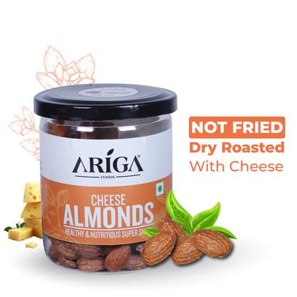 Ariga Foods Cheese California Badam | Roasted Almonds (200 g)