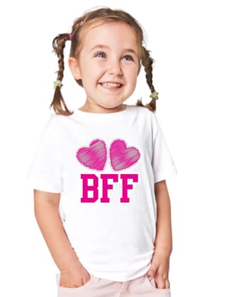 Hplus Junior Girls Printed Tshirt For Best Friend Forever.
