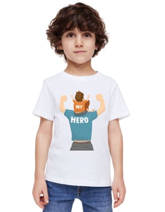 Hplus Junior Boys  Printed T shirt For My Hero.