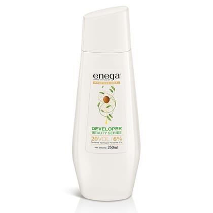 Enega Professional Hair Color Developer | Ammonia Free | Best With Hair Colour & Hair Bleach | Oxydant - White (20 Volume (6%), 500 ML