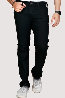 Men Black Regular Jeans