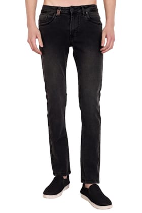 Men Regular Dark Grey Jeans