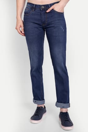 Men Dark Blue Slim Fit Jeans