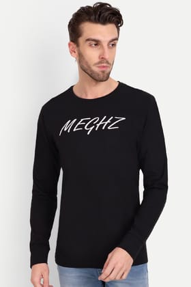 Men's Full Sleeve Black T-Shirt