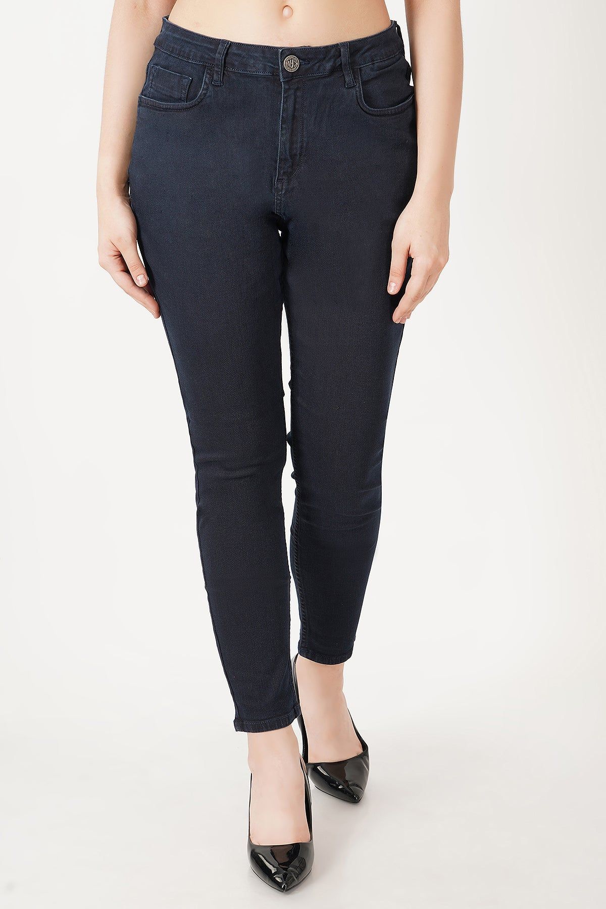 Women Dark Blue Skinny Jeans