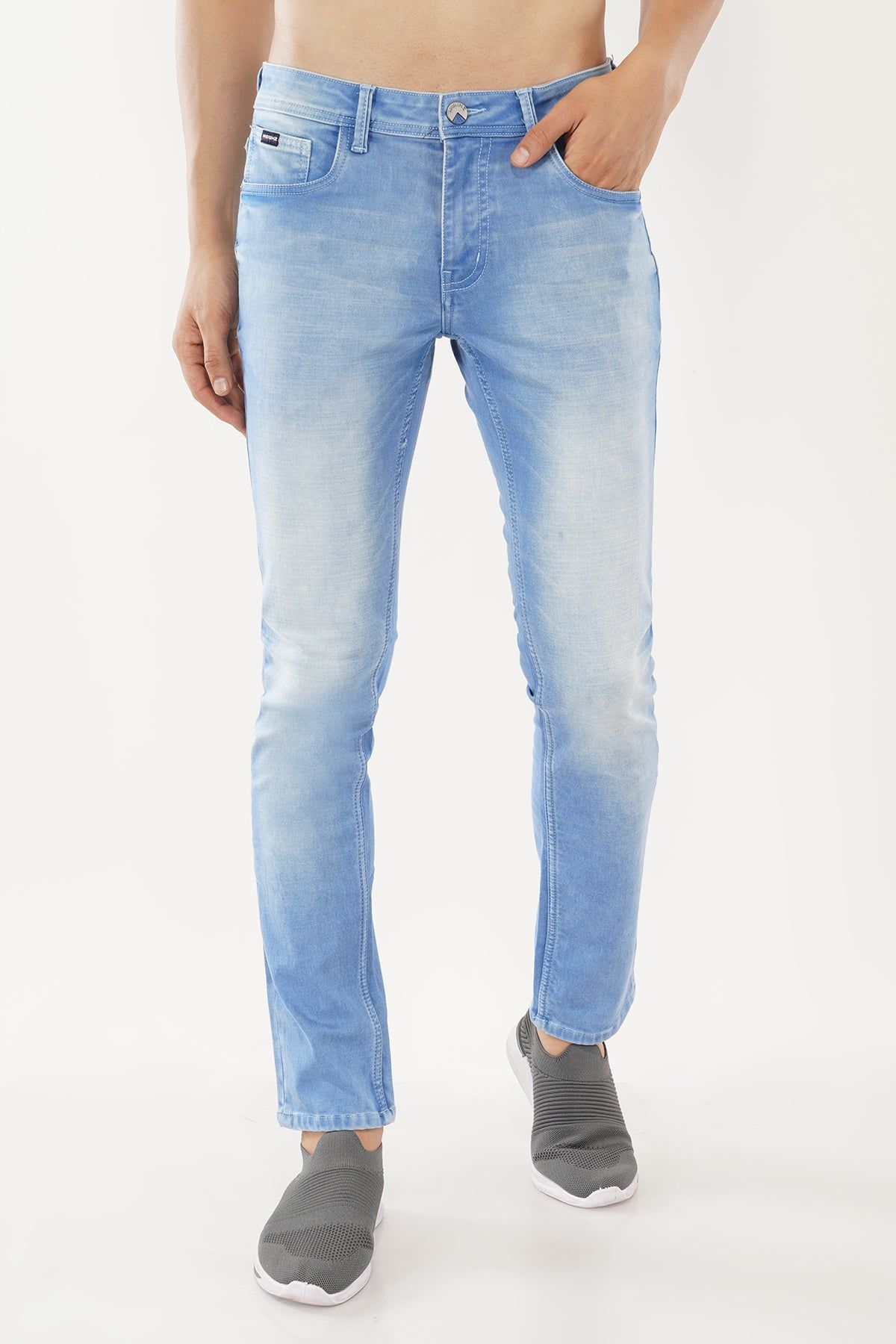 Men Light Blue Slim Fit Jeans