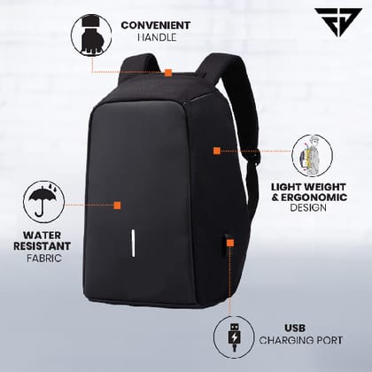 Anti Theft Backpack 15.6 Inch Laptop Bag with USB Charging Port