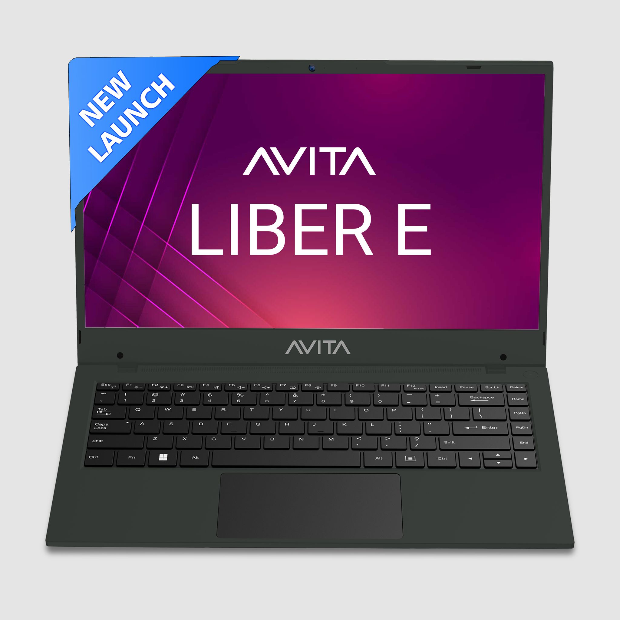 AVITA Liber E All-New 12th Gen Intel core i5 Thin & Light (8GB RAM/512GB SSD, 14.1-inch (35.6 cm) FHD IPS Display/Win 11 Home/Charcoal/1.53 Kg)