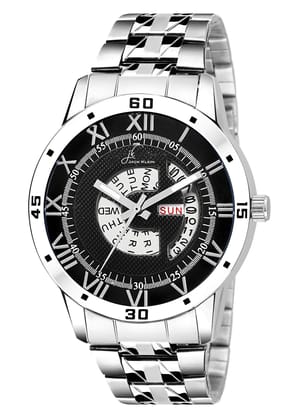 Elegant Multi Function Day and Date Working Metal Wrist Watch