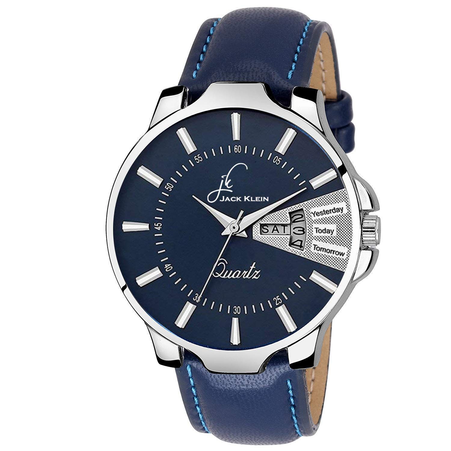 Stylish Blue Dial & Blue Strap with Day and Date Working Multi Function Watch