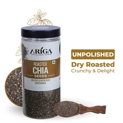 Ariga Foods Roasted Chia Seeds Premium Healthy & Nutritious Chia Seeds (500 g)