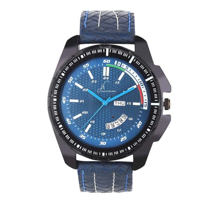 Fancy Blue Dial Day and Date Working Multi Function Wrist Watch