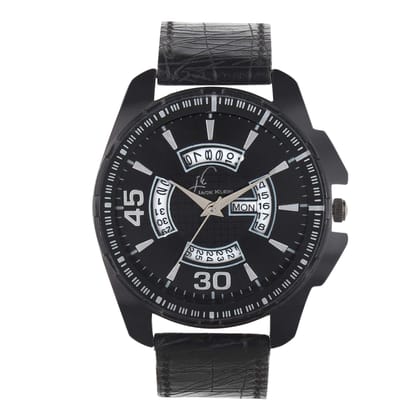 Attractive Black Dial with Day and Date Working Multi Function Watch