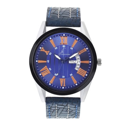 Elegant Blue Dial Day and Date Working Multi Functional Analog Watch