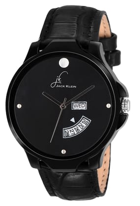 Black Stylish Day and Date Display Analog Watch fro Men/Boys