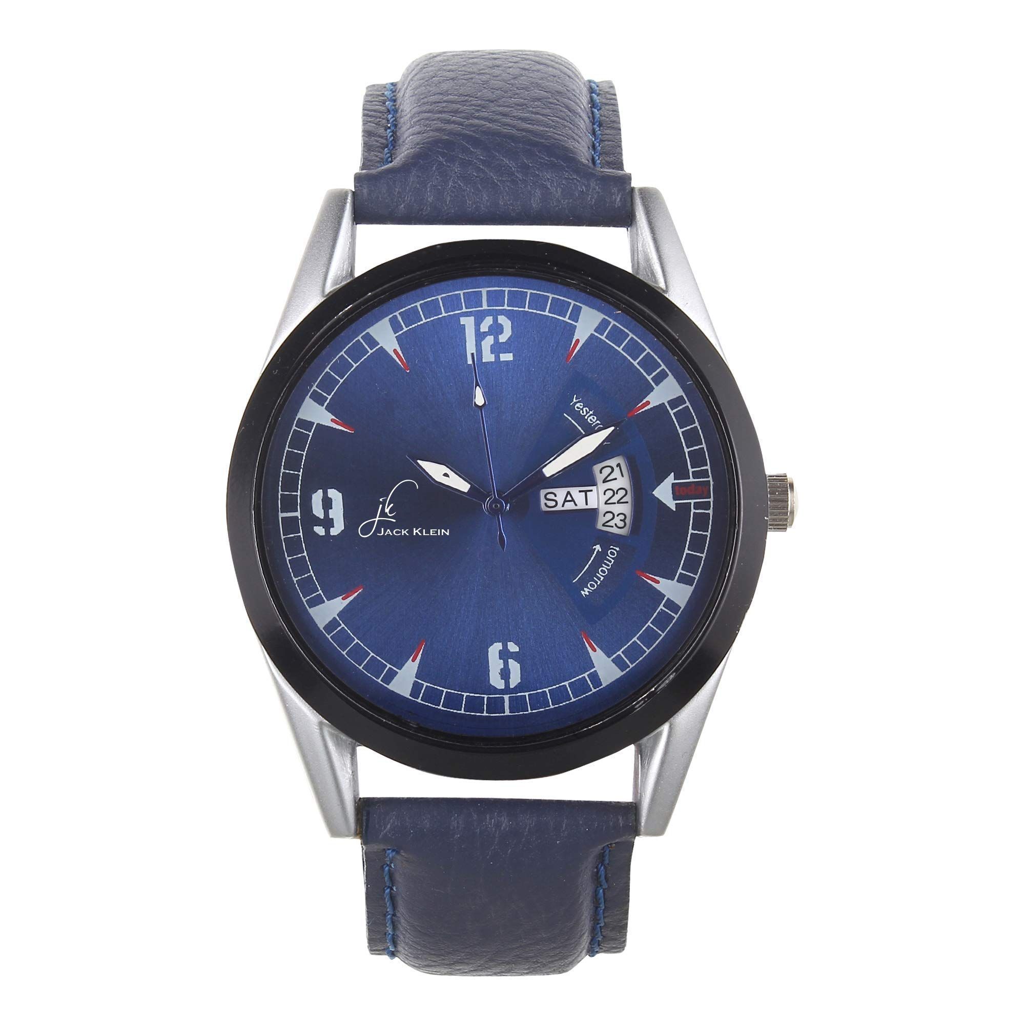 Elegant Blue Dial Day and Date Working Multi Function Analog Watch