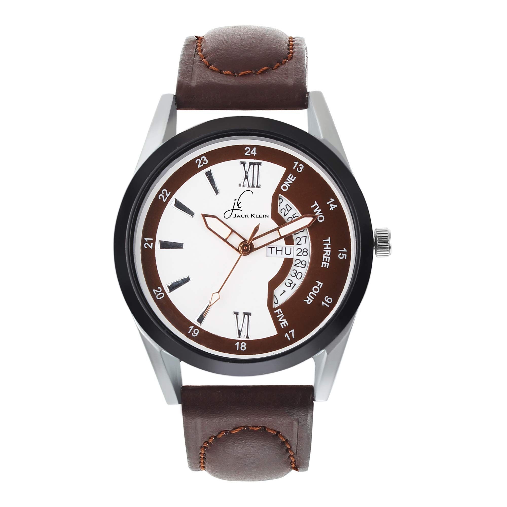 Trendy Brown Dial Day and Date Working Multi Function Watch