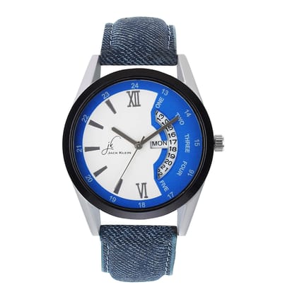 Sporty Blue Day and Date Working Multi Function Watch