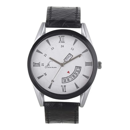 Elegant White Dial Day and Date Working Multi Function Watch
