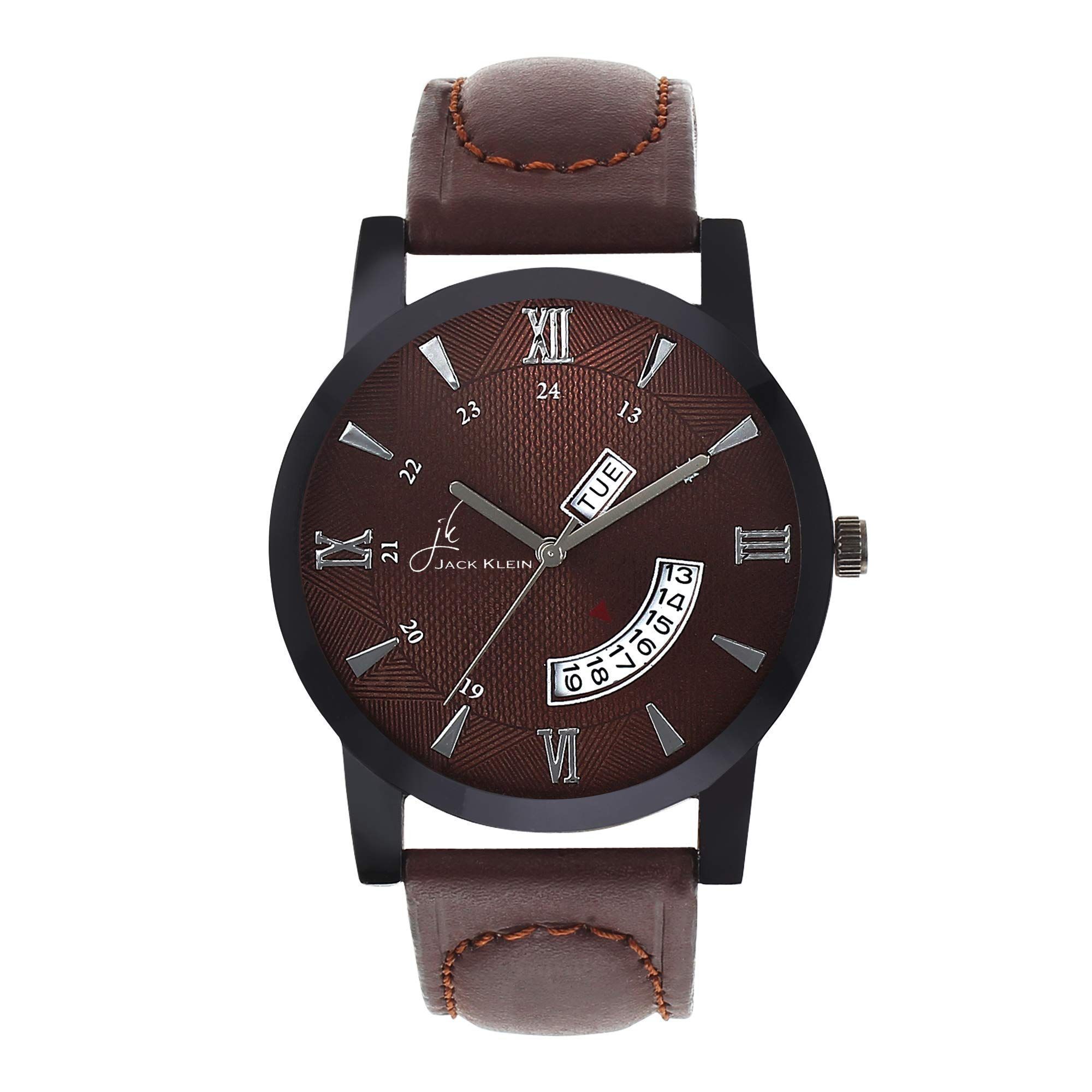 Brown Elegant Day and Date Working Multi Function Watch