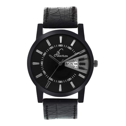 Trendy Black Day and Date Working Multi-Function Watch