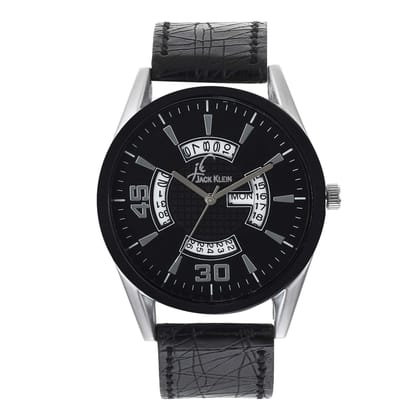 Black Multi Function Day and Date Working Wrist Watch