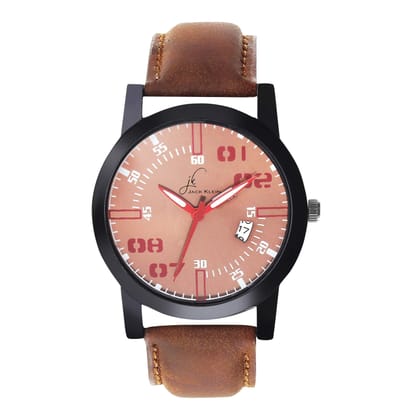 Stylish Brown Day and Date Working Multifunctional Watch