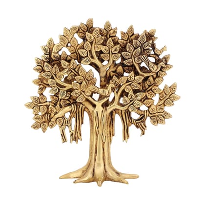 Jaszz Art Pure Brass Kalpavriksha Tree Showpiece