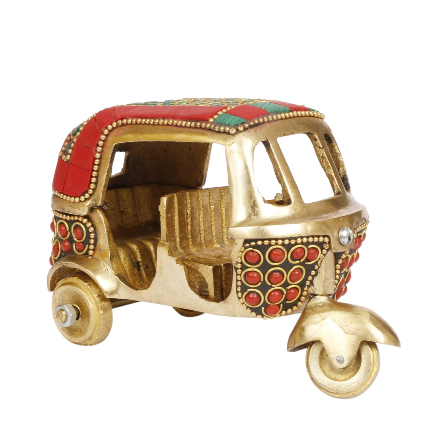 Kartique Brass Auto Rickshaw Indian Collection of Handicraft Items Home