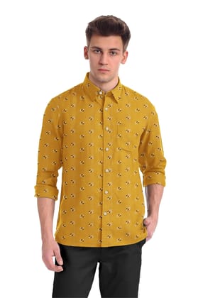 JSPARK Premium Cotton Floral Printed Shirt for Men | Full Sleeves | Cotton Shirt | Printed Shirt