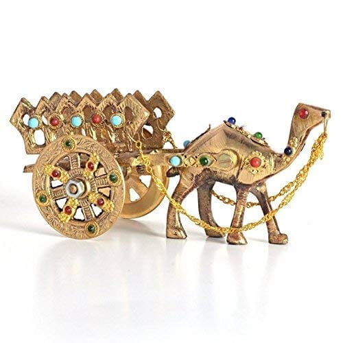 Fashion Bizz Home Decorative Rajasthani Gemstone Studded Metal Camel