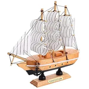 ADA Handicraft Wooden Beautiful Antique Decorative Wooden Sailing Ship Showpiece