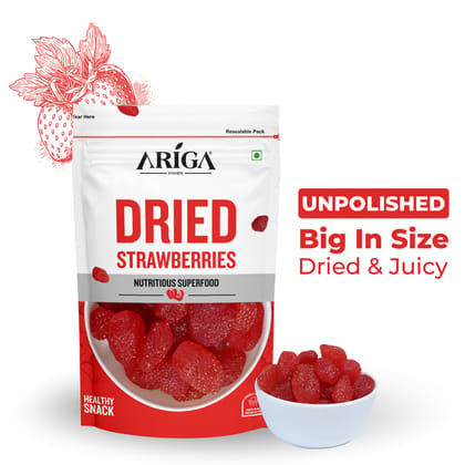 Ariga Foods 100% Natural Premium Dried Strawberries (200 g)