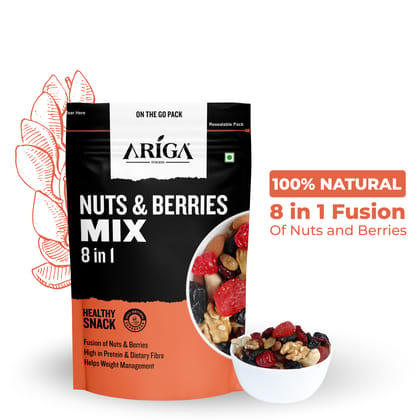 Ariga Foods Nuts & Berries Mix | 8 in 1 | (200 g)