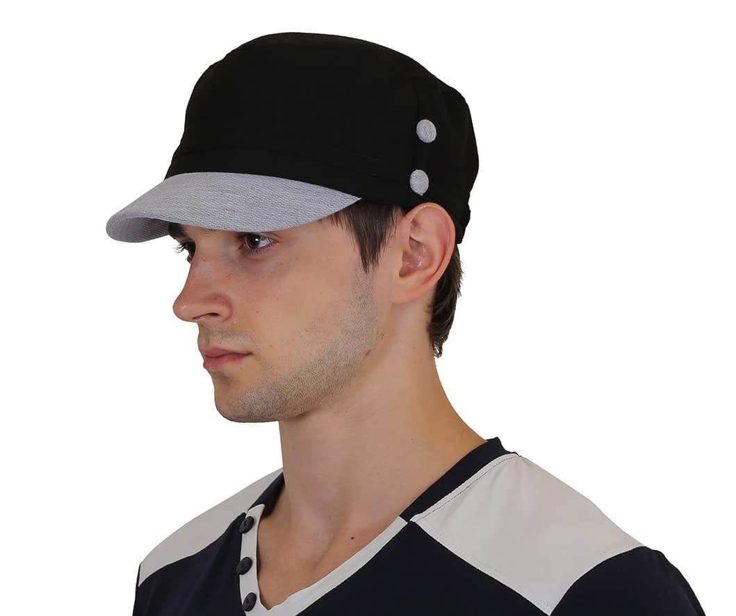 Cotton Stylish Designer Short Flat Outdoor caps for Men