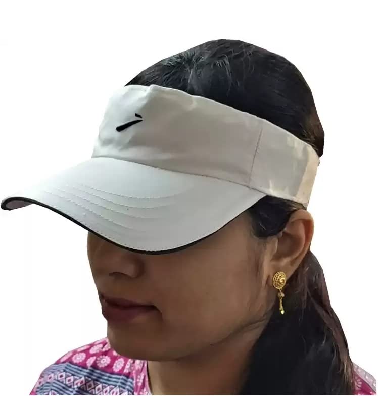 ATABZ White Tennis Half Visor Sports caps