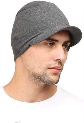 ATABZ Dark Grey Cotton Skull Cap