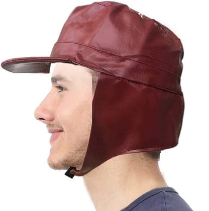 rain caps for Men and Women Dark Maroon