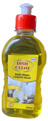 Dish Clenz- 250 ml - Citrus- Superior Cleaning Power, Gentle on Hands, Eco-Friendly formula, Grease cutiing, food odor elimination, suitable to all types of dishes