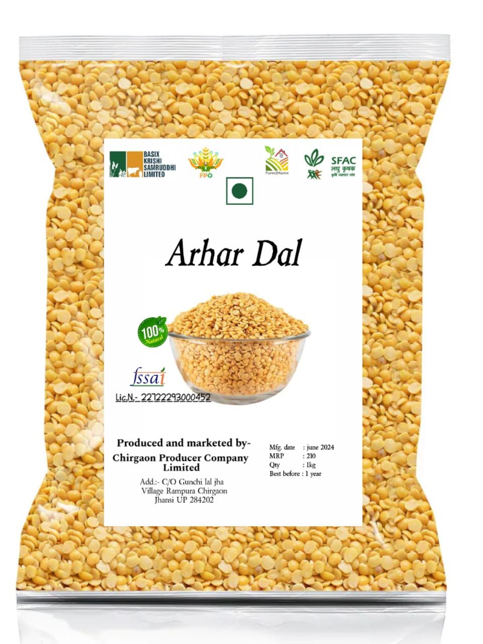 Arhar dal | 1Kg