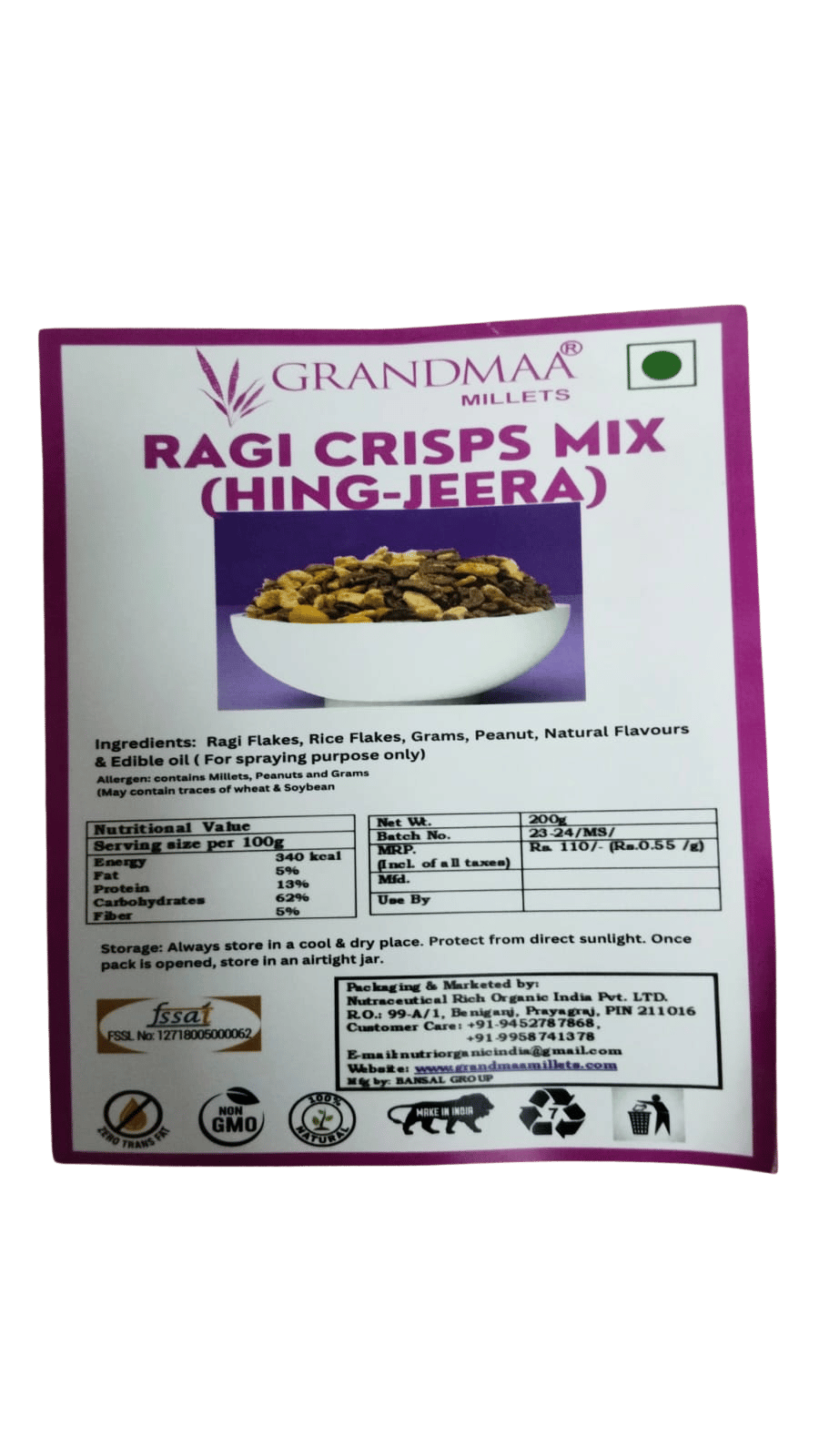 Ragi Crisp Mix