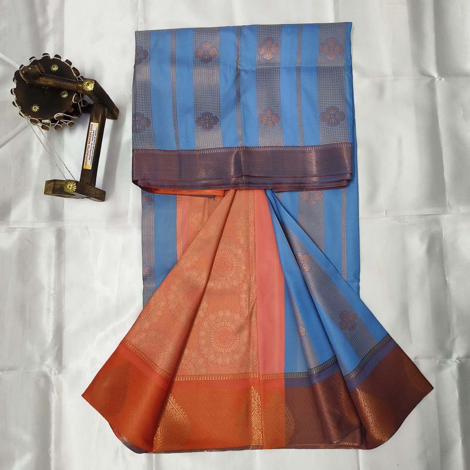 Silk Cotton Saree with Blouse