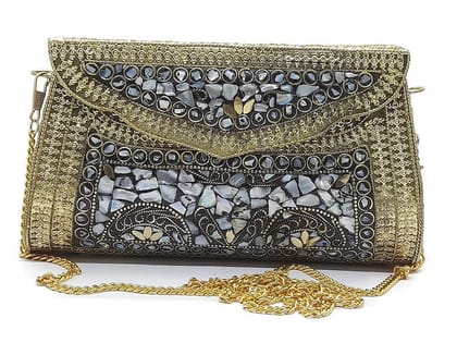 SHAKUNTLA VINTAGE Gold Women Sling Bag Beautiful And Stylish