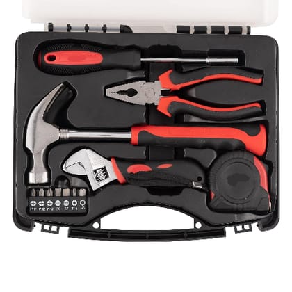 Hand Tool Kit (12 Pieces), With Measuring Tape