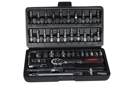 46 in 1 Pcs Tool Kit & Screwdriver set and Precision Socket Set