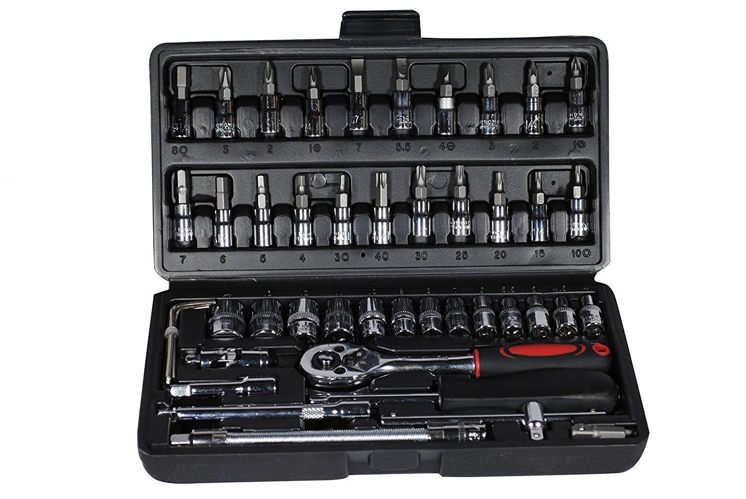 46 in 1 Pcs Tool Kit & Screwdriver set and Precision Socket Set