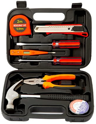 9Pcs Basic Tool Kit, Home Screwdriver Tool Kit
