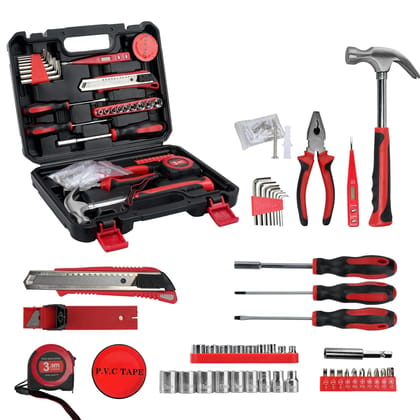 DIY Household Hand Tool Box (83 Pcs) Essential Toolkit